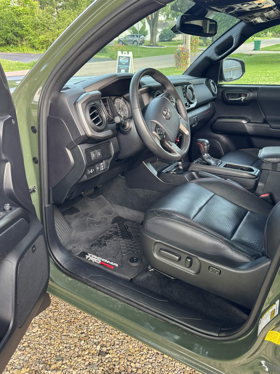 Toyota Tacoma interior after detailing